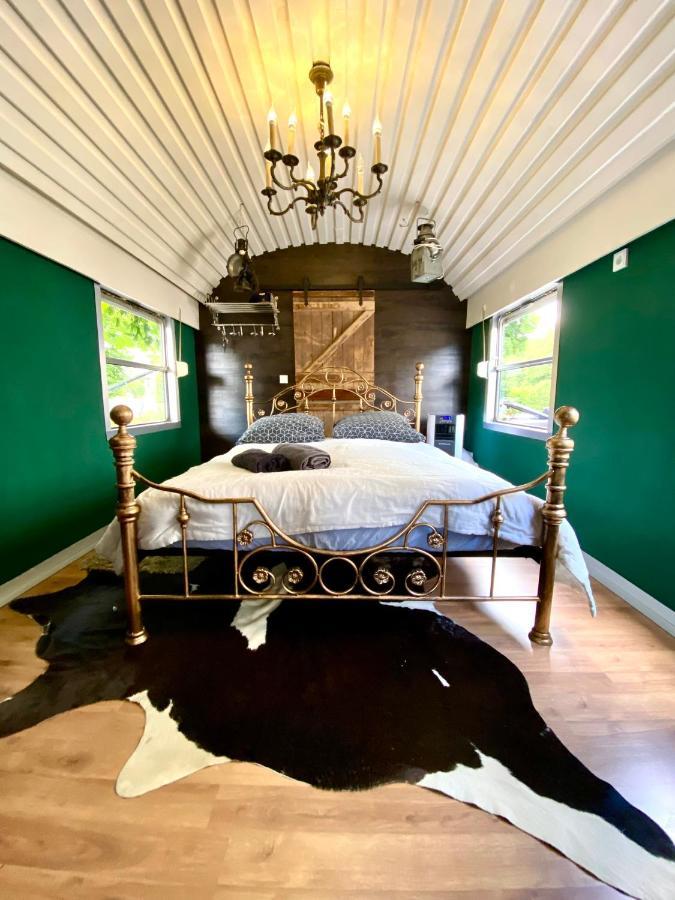 Gleis 1, Eisenbahn Waggon Mit Whirlpool Und Ofen Villa Dahlem  Kültér fotó